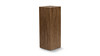 Umber 31.5" Solid Reclaimed Pine Wood Pedestal Side Table, Brown