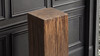 Umber 31.5" Solid Reclaimed Pine Wood Pedestal Side Table, Brown