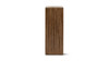 Umber 31.5" Solid Reclaimed Pine Wood Pedestal Side Table, Brown