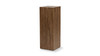 Umber 31.5" Solid Reclaimed Pine Wood Pedestal Side Table, Brown