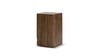 Umber 19.7" Solid Reclaimed Pine Wood Block Side Table, Brown