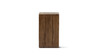 Umber 19.7" Solid Reclaimed Pine Wood Block Side Table, Brown