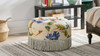 Yolanda Decorative Round Ottoman B