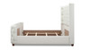 Brooklyn King Tufted Panel Bed Headboard and Footboard Set, Antique White 6