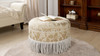Yolanda Decorative Round Ottoman C