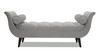 Alma Tufted Entryway Bench, Opal Grey 3