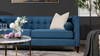 Jack 84" Modern Tuxedo Tufted Sofa, Satin Teal 9