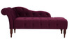 Samuel Tufted Chaise Lounge, Right Arm Facing, Burgundy 1