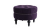 Dawn Tufted Round Ottoman, Purple 1
