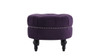Dawn Tufted Round Ottoman, Purple 4