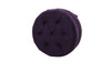 Dawn Tufted Round Ottoman, Purple 5