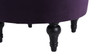 Dawn Tufted Round Ottoman, Purple 6