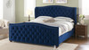 Marcella Tufted Wingback Upholstered Bed B