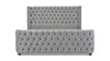 Brooklyn Tufted Panel Bed Headboard and Footboard Set 5