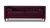Jack Tuxedo Sofa, Burgundy 1