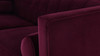 Jack Tuxedo Sofa, Burgundy 11