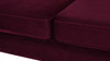 Jack Tuxedo Sofa, Burgundy 13