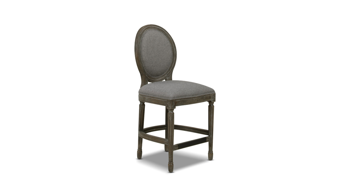 round back upholstered counter stool