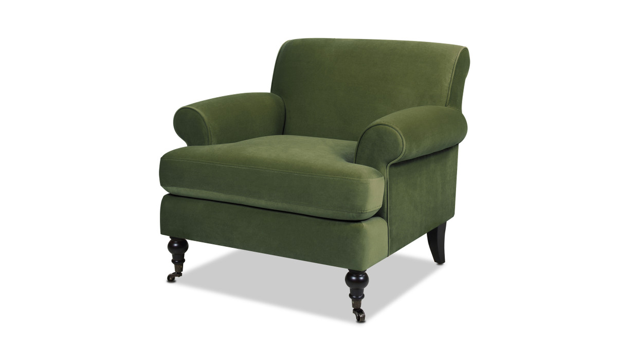 Alana Lawson Chair, Olive Green 1