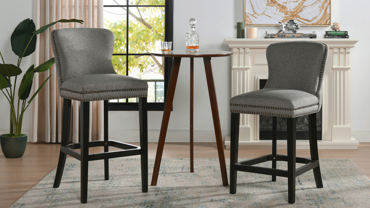 gray bar height stools