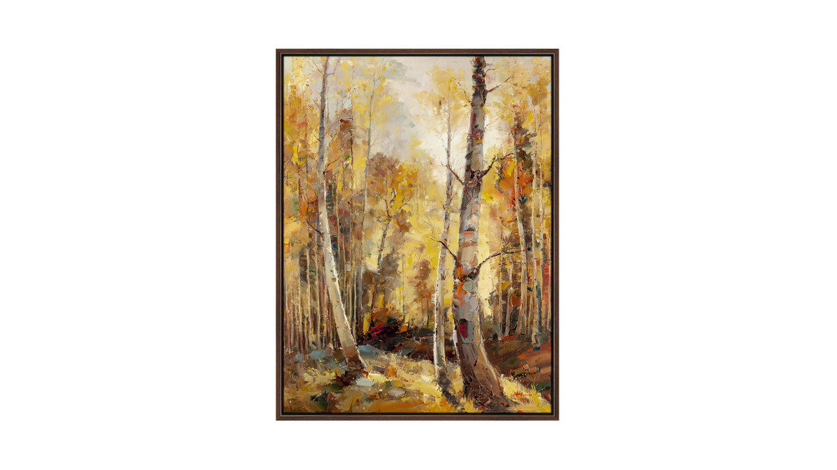 Golden Aspen 1 Mounted Art Print Sample, 4x6"