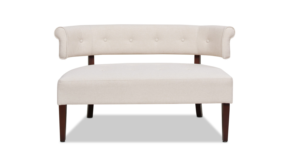 Jared Tufted Bench Settee, Sky Neutral 1