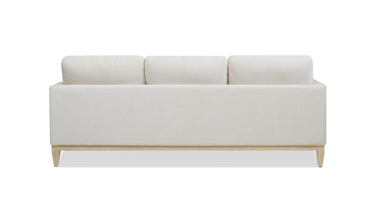 Knox 89" Modern Farmhouse Reversible Chaise Sectional Sofa, French
