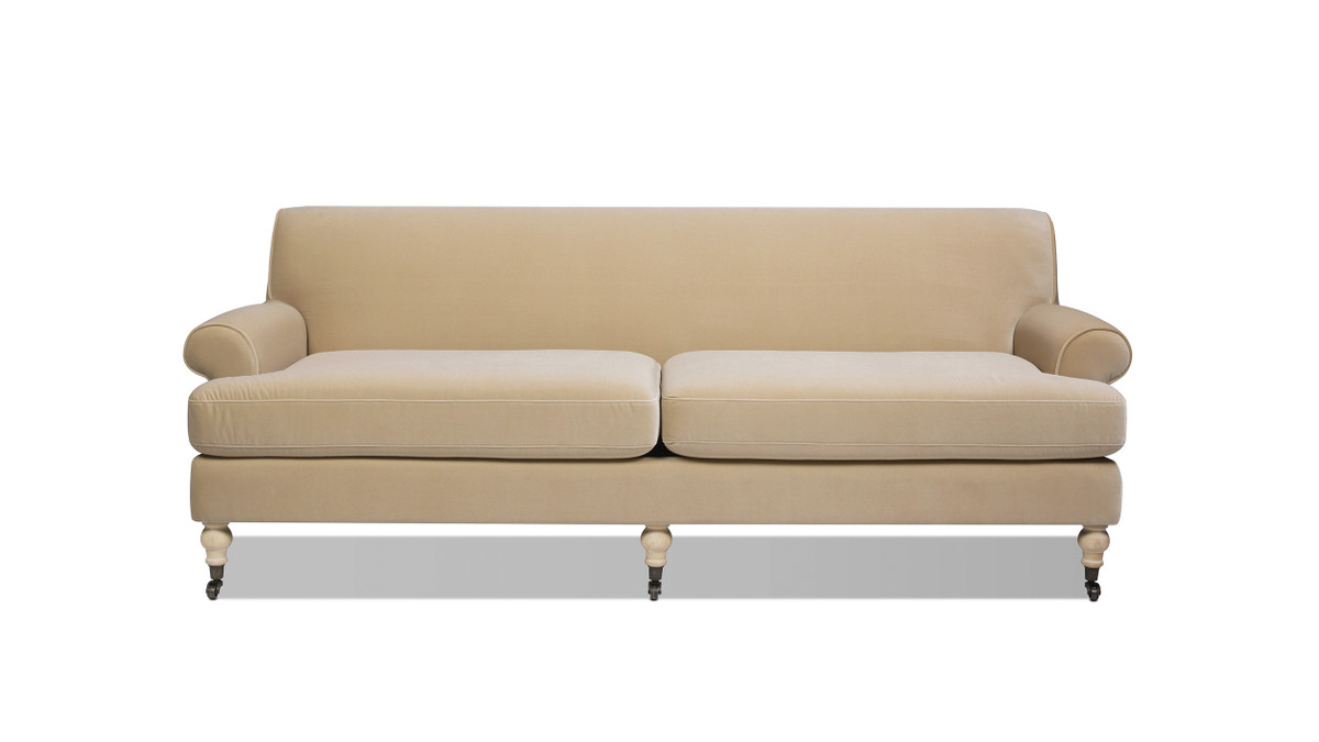 Alana 88' Lawson Two-Cushion Tight Back Sofa, Fawn Brown