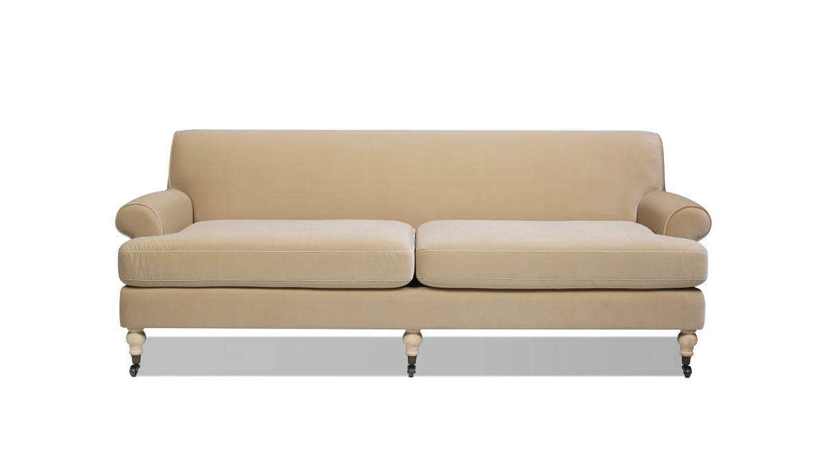 Alana 88" Lawson Two-Cushion Tightback Sofa, Fawn Brown 1