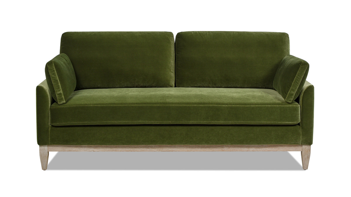 Pasadena 75.5" Modern Farmhouse Sofa, Olive Green 1