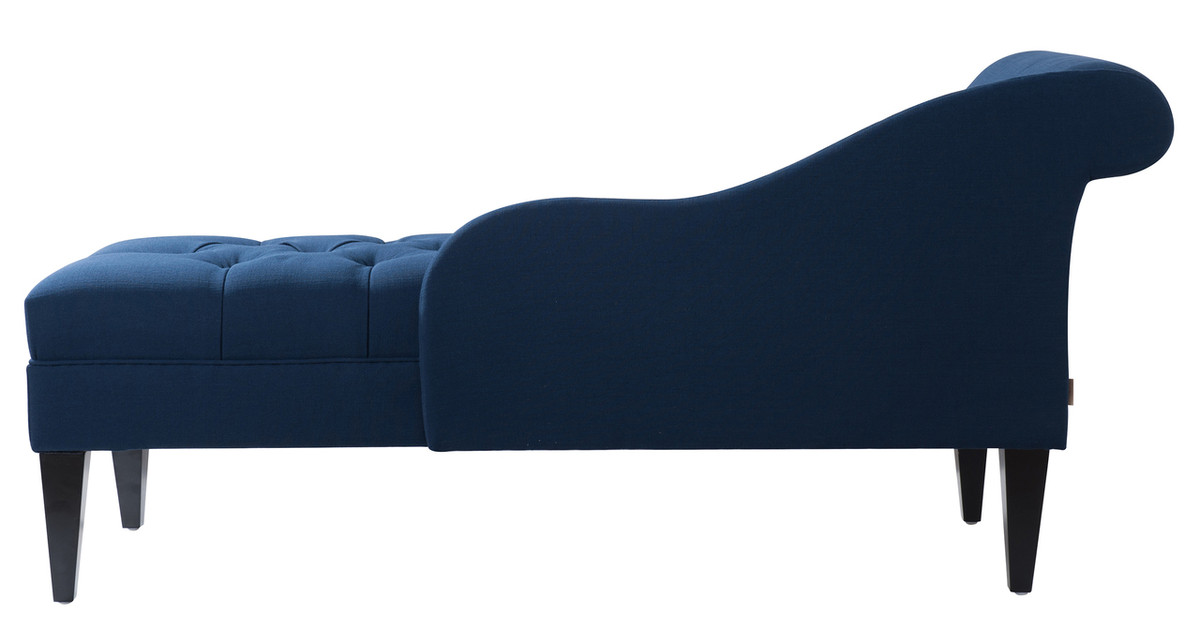 midnight blue chaise lounge