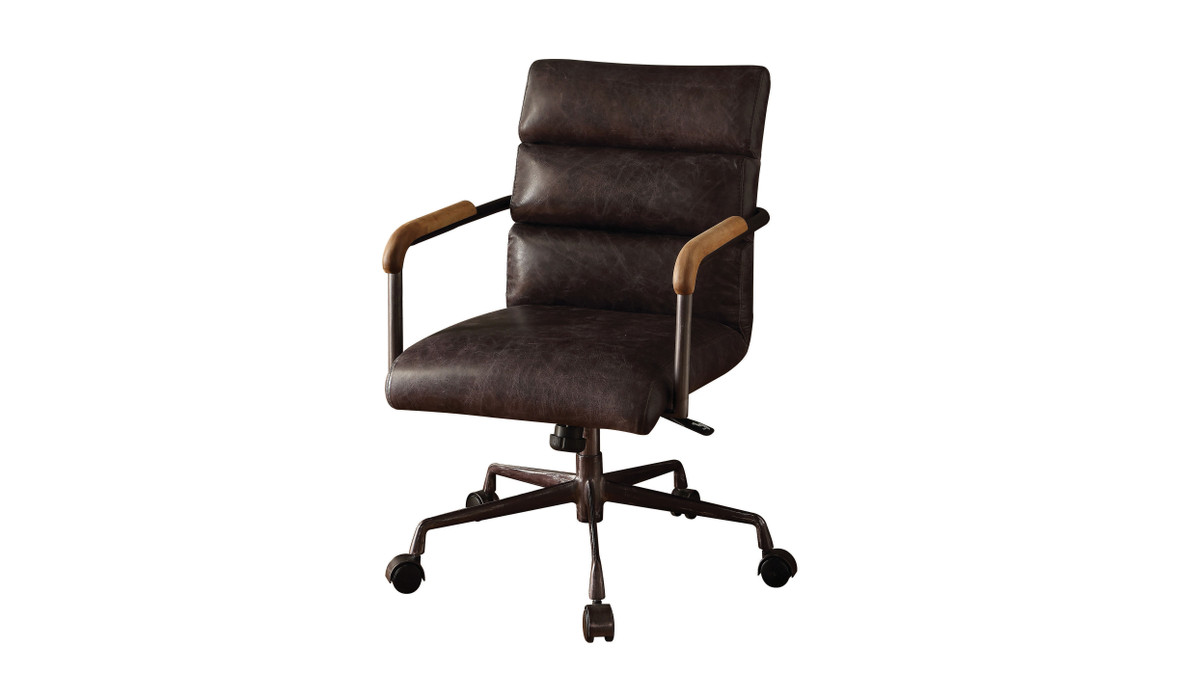 Westvale Top Grain Leather Executive Office Chair, Slate