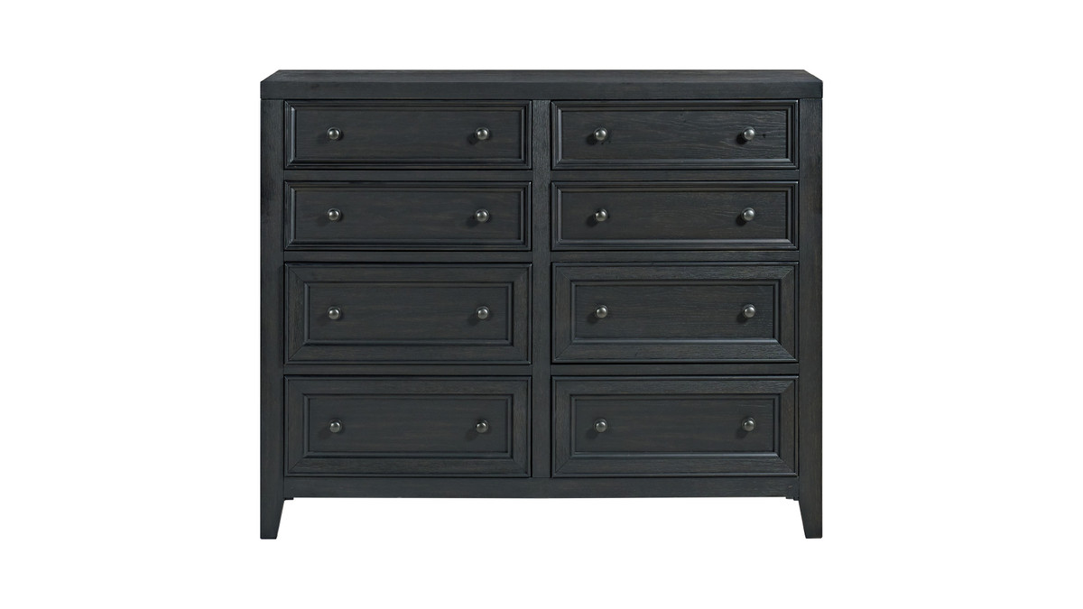 Hudsonbrook 54" 8-Drawer Dresser with Framed Drawer Fronts and Smooth Metal Glides