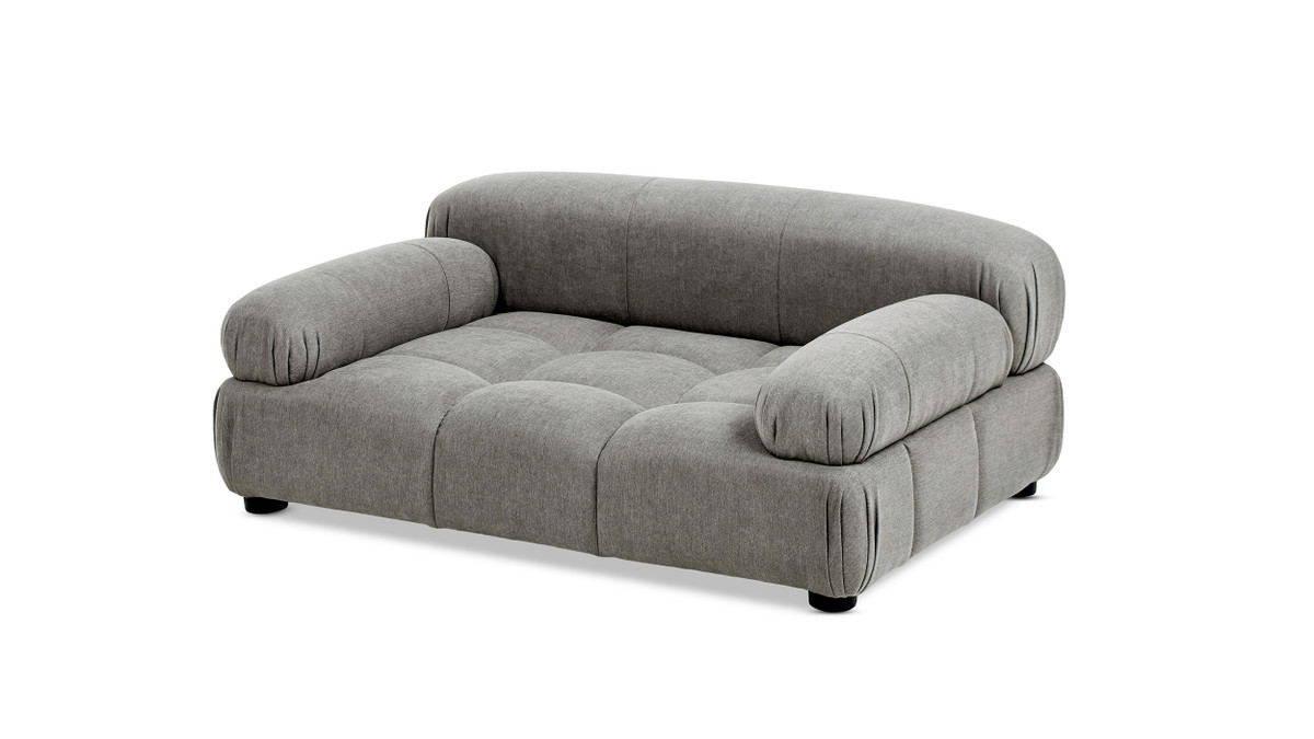 Marcel 36" Upholstered Modern Pet Bed, Small to Medium Dog or Cat, Uptown Gray