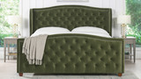 Marcella Upholstered Bed, King, Olive Green 3