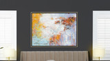 Euphoria 2 50x38 Abstract One-of-a-Kind Original Art Oil Painting with Frame 2