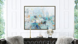 Escape 1 50x38 Abstract One-of-a-Kind Original Art Oil Painting with Frame 2