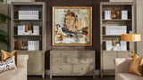 Dauphin 83" Tall Bookcase, Gray Cashmere 2