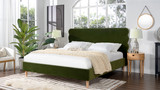 Stockholm Modern Wavy Headboard Platform Bed 3
