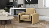 Mason 40" Arched Arm Chair, Camel Brown Beige 11