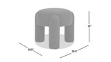 Jennifer Taylor Home Yolanda 24" Round Upholstered Accent