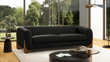 Alpine 90" Sherpa Sofa, Ebony Black Bouclé 2