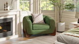 Alpine 44" Sherpa Arm Chair, Moss Green Fleeced Teddy 3