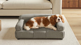 Marcel 36" Upholstered Modern Pet Bed, Small to Medium Dog or Cat, Uptown Gray