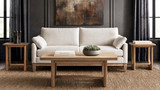 Turnkey 47" Reclaimed Pine Wood Coffee Table, Antique Natural Brown