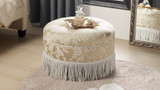 Yolanda Decorative Round Ottoman B
