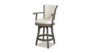 Williams 27” Swivel Counter Height Bar Stool, Natural White 1