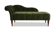 Samuel Tufted Chaise Lounge, Right Arm Facing, Olive Green 1