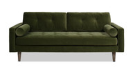 Nicholas 83.5" Mid-Century Modern Sofa, Olive Green 1