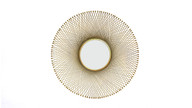 Stellar 31.5" Round Gold Accent Mirror 1